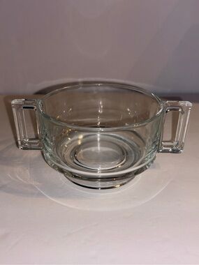 Vintage “Arno" Glass Bowl with Handles, by Designer Joe Colombo